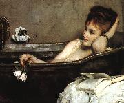 Alfred Stevens The Bath (san06) oil on canvas